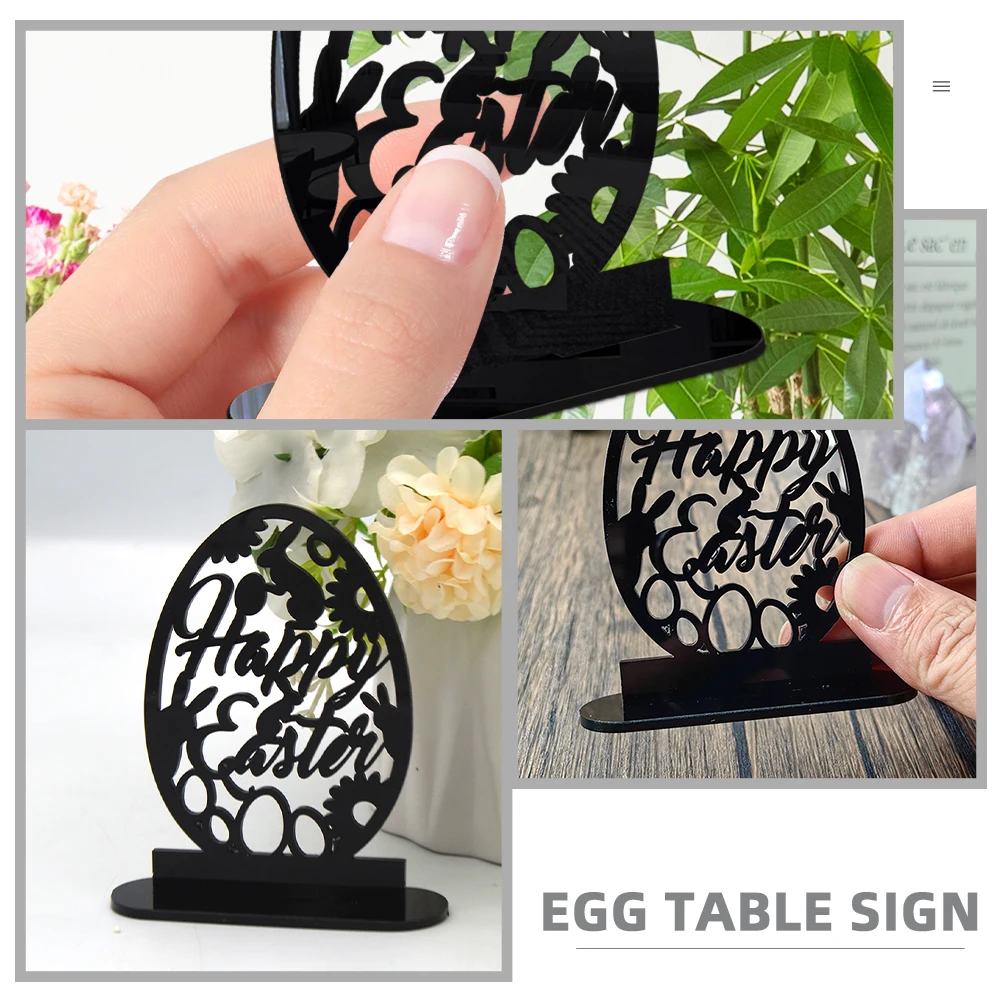 

Acrylic Stylus Table Signs Egg Decoration Rabbit Bunny Ornaments Decorations for Party