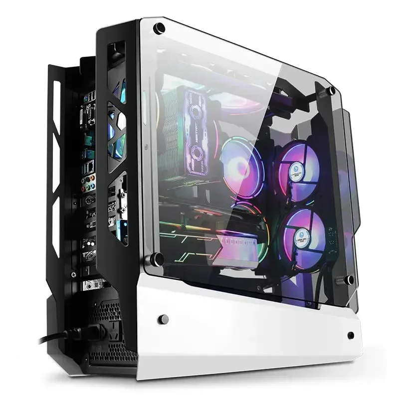 

Fashion Design Cool Pc Gamer RGB Cabinet Compute Desktop ATX Full Tower Cases Gaming PC Cases