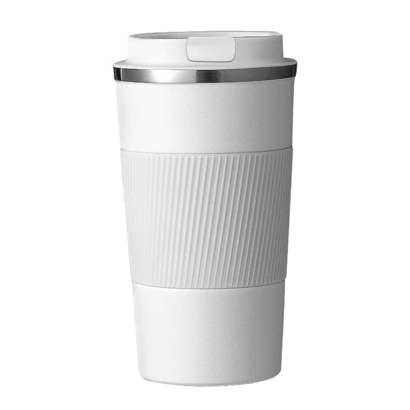 YFY stainless steel coffee cup thermos cup outdoor silicone hand guard anti-scalding car cup
