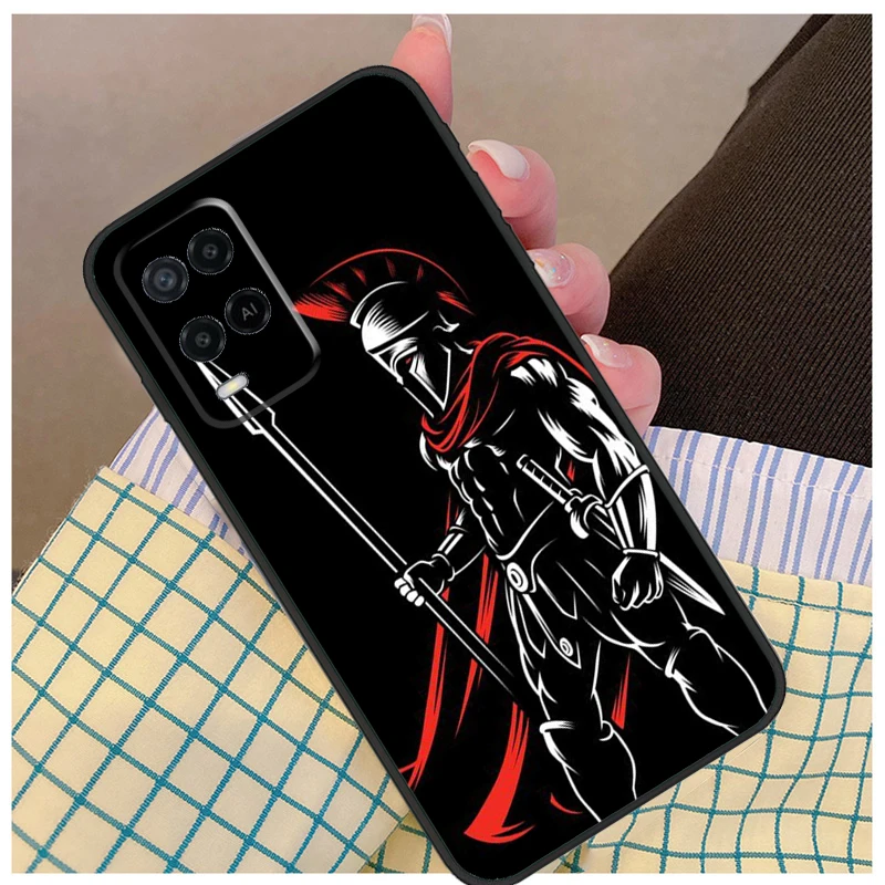 Spartan For OPPO A5 A9 A31 A53 2020 A83 A91 A93 A15 A3S A5S A54 A74 A94 A52 A72 A53S Phone Cover