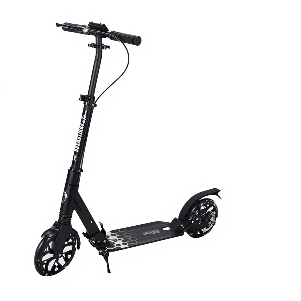 

Adult Aluminum Foldable Kick Scooter Adjustable Height 200mm PU Wheels Disc Brake ABEC7 Bearings City Commuting Scooter