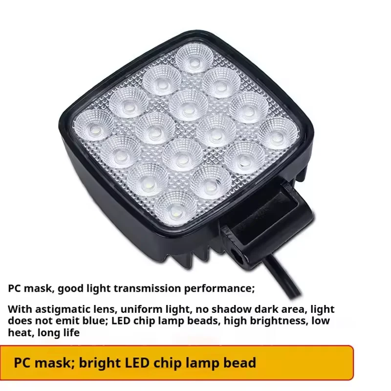 4 Inch LED Flood Light for CAT Excavator Forklift Tractor Heavy Duty Offroad 12V 24V 6240LM High Intensity Vehicle Lighting 1PC view 3