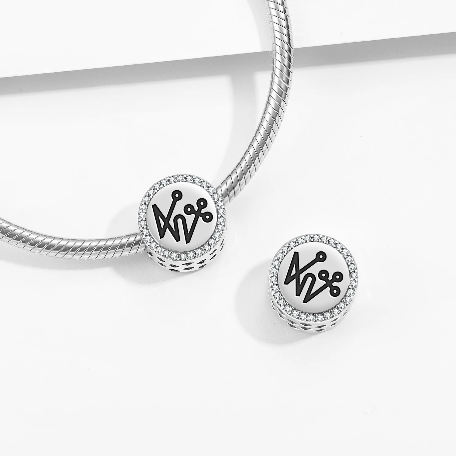 

Символы ангелов IAH-HEL, подвеска из стерлингового серебра 925 пробы, браслет своими руками, ювелирное украшение, подарок