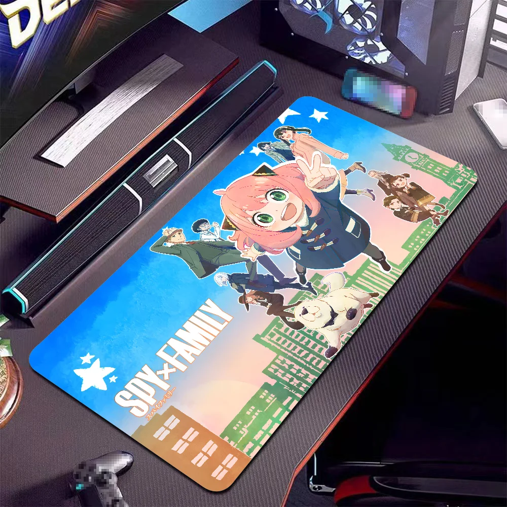 S-SPY X Family Kawaii Mousepad Large Anti-Slip Mouse Pad Stitched Edges Mat Durable Desk Laptop Gaming​ Keyboard Pad XXL