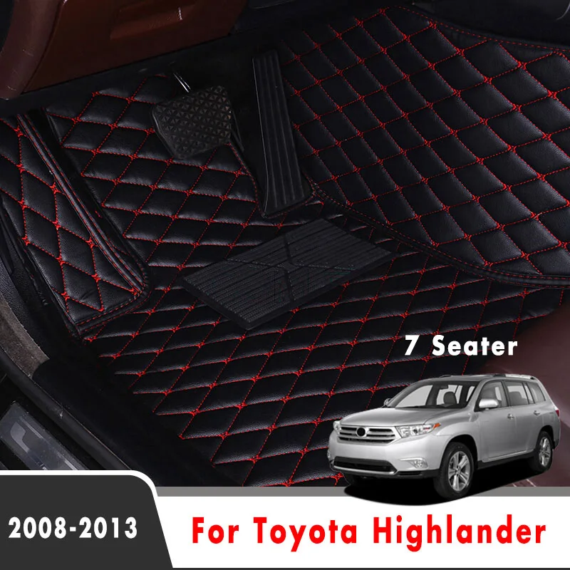 

For Toyota Highlander Kluger 2013 2012 2011 2010 2009 2008 (7 Seater) Car Floor Mats Interior Accessories Carpets Custom Covers