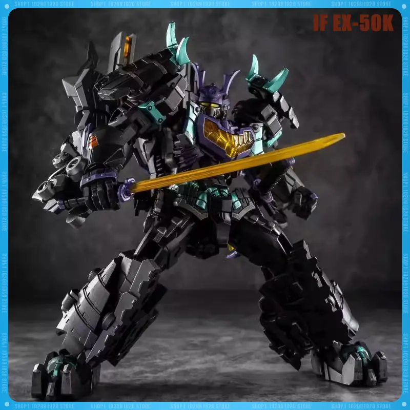 Transformation Iron Factory If Ex-50k Ex50k Black Grimlock Ancient War God General Action Figure Model Toy customized Gift