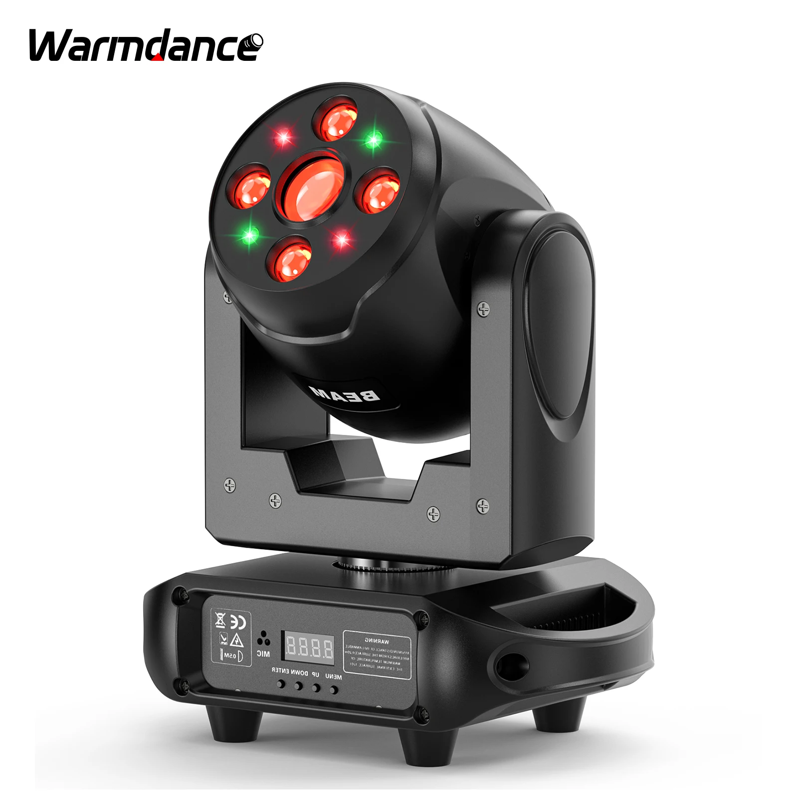 

120W RGBW LED Moving Head Light Beam 8 GOBO 8 Colors Stage Light Effect Projector for Wedding Church Party KTV DJ Disco