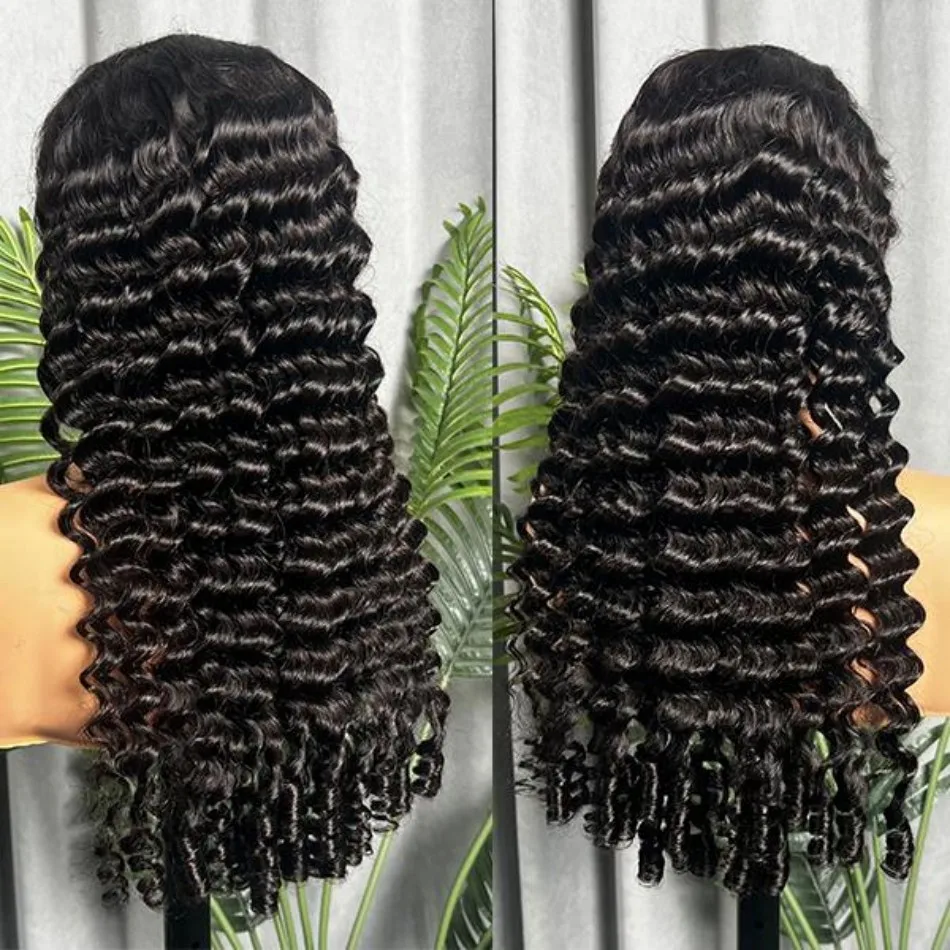 موجة فضفاضة خصلات الشعر المستعار الإنسان 13X6 Hd الدانتيل الباروكة الأمامية موجة عميقة الدانتيل شعر مستعار أمامي شعر مستعار برازيلي للنساء 230 الكثافة 30 40 بوصة