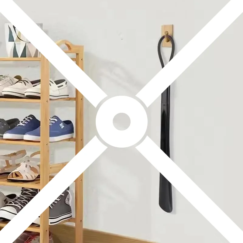 【جديد】 أبواق أحذية بلاستيكية مرنة طويلة جدًا لا تتطلب ملاعق أحذية متينة للنساء الحوامل ومساعد الأحذية