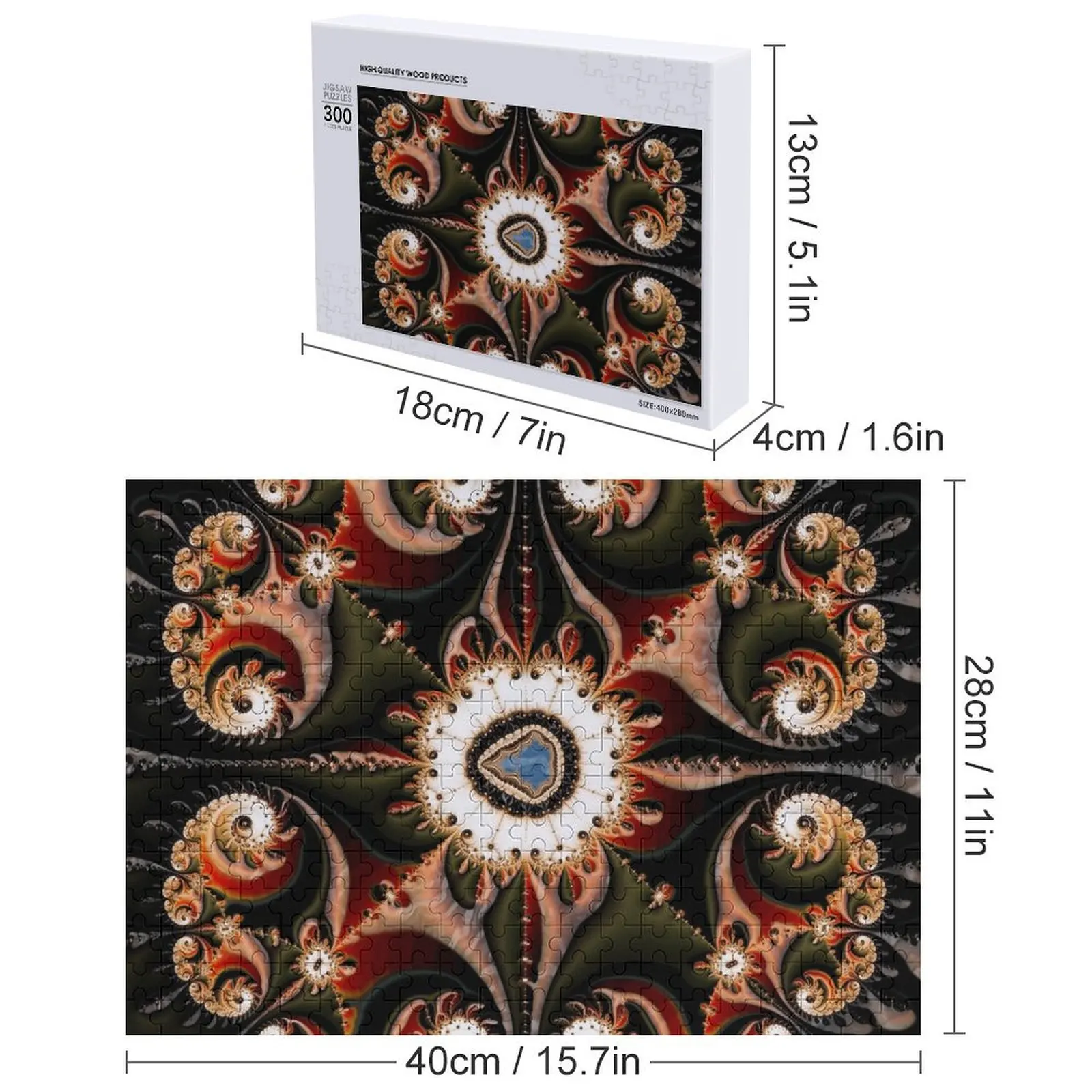 Mini 3-puzzel Iq gepersonaliseerde puzzel