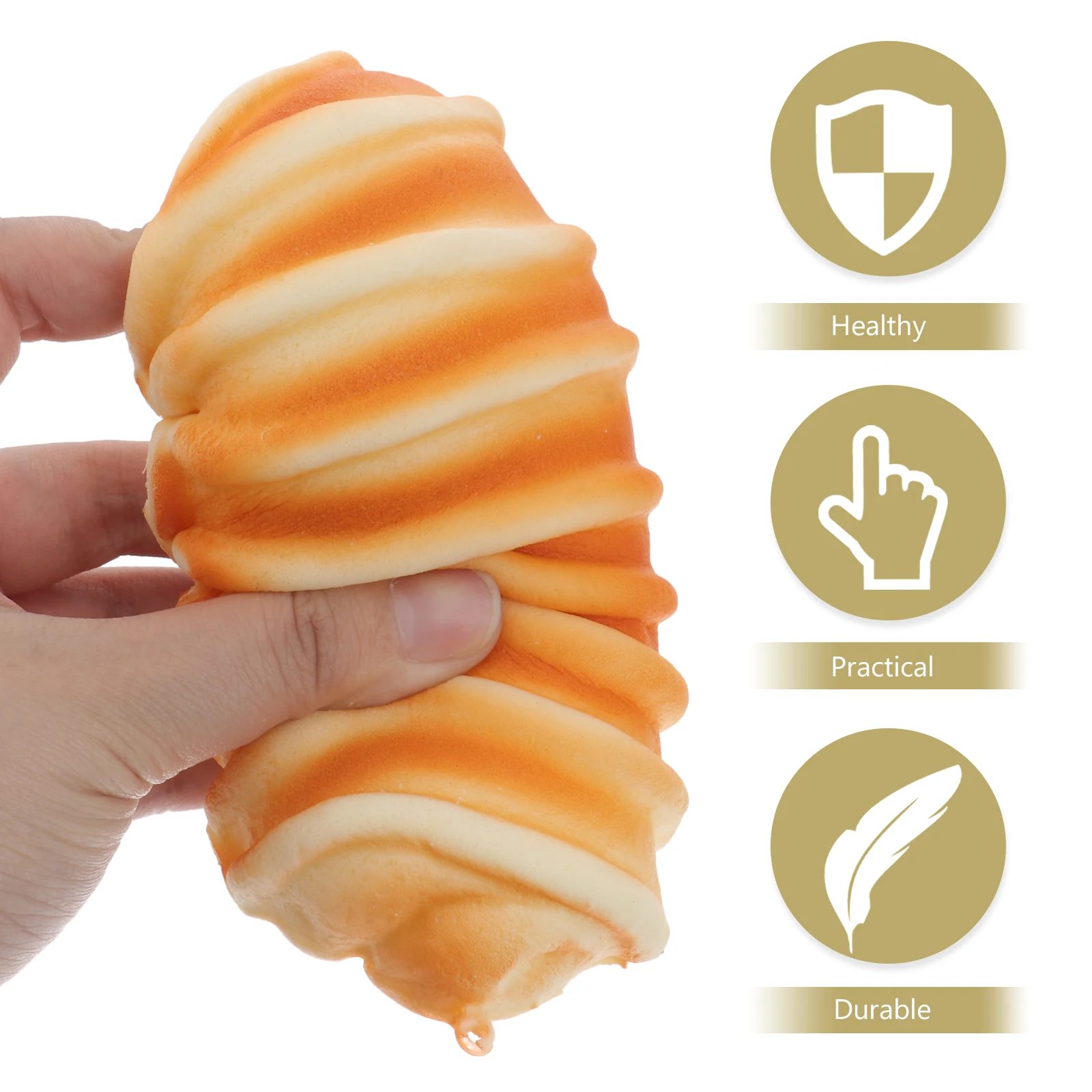 

5 Pcs Set Bread Simulation PU Fake Photo Prop Artificial for Display Decoration