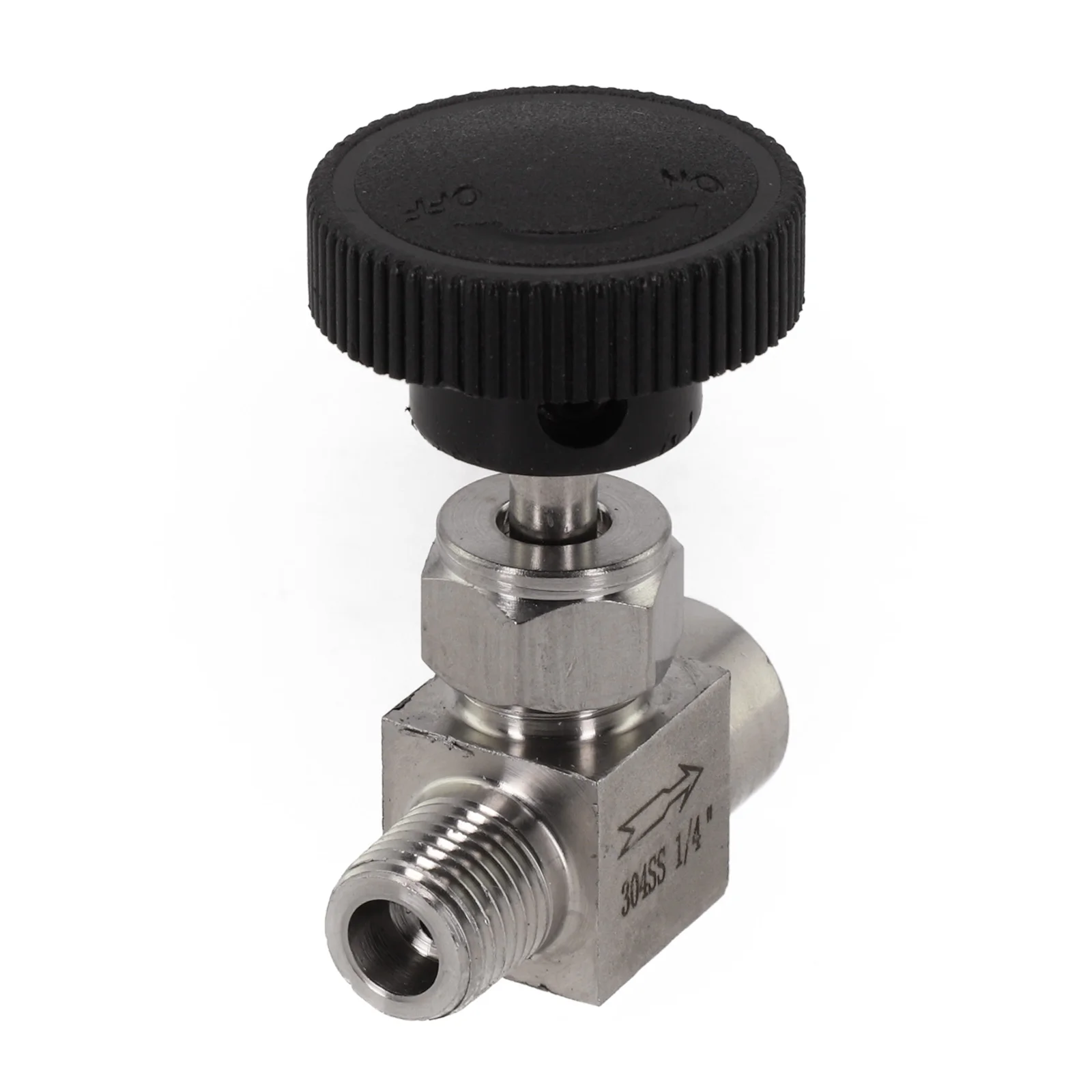 Flow Control Valve 14 NPT Female to Male 304 Stainless Steel Water Gas Oil Max Pressure 915 PSI Package Includes 1 Valve