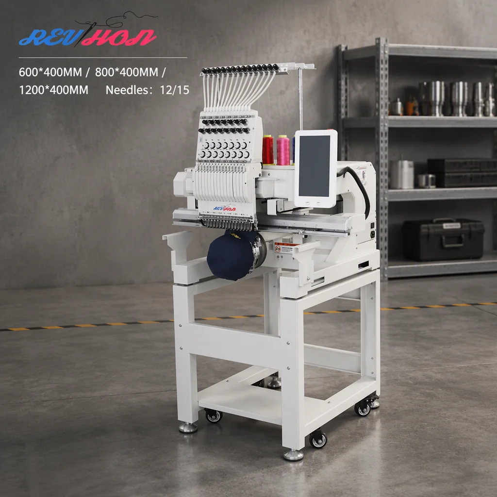 Computerized Single Head Embroidery Machine With 600 X 400 Mm Embroidery Area For Caps And Custom Designs