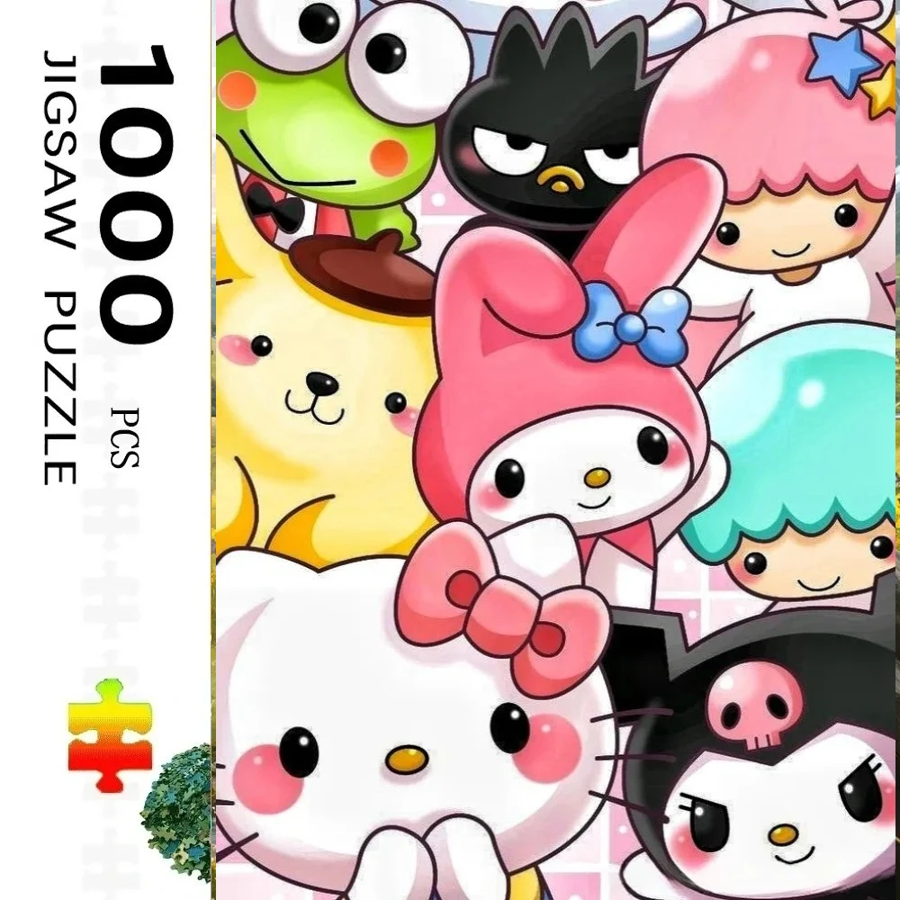 

Пазлы для взрослых (500/1000 элементов) с милыми котиками и Куроми – для взрослых и всей семьи – сложные крупные детали, портативные