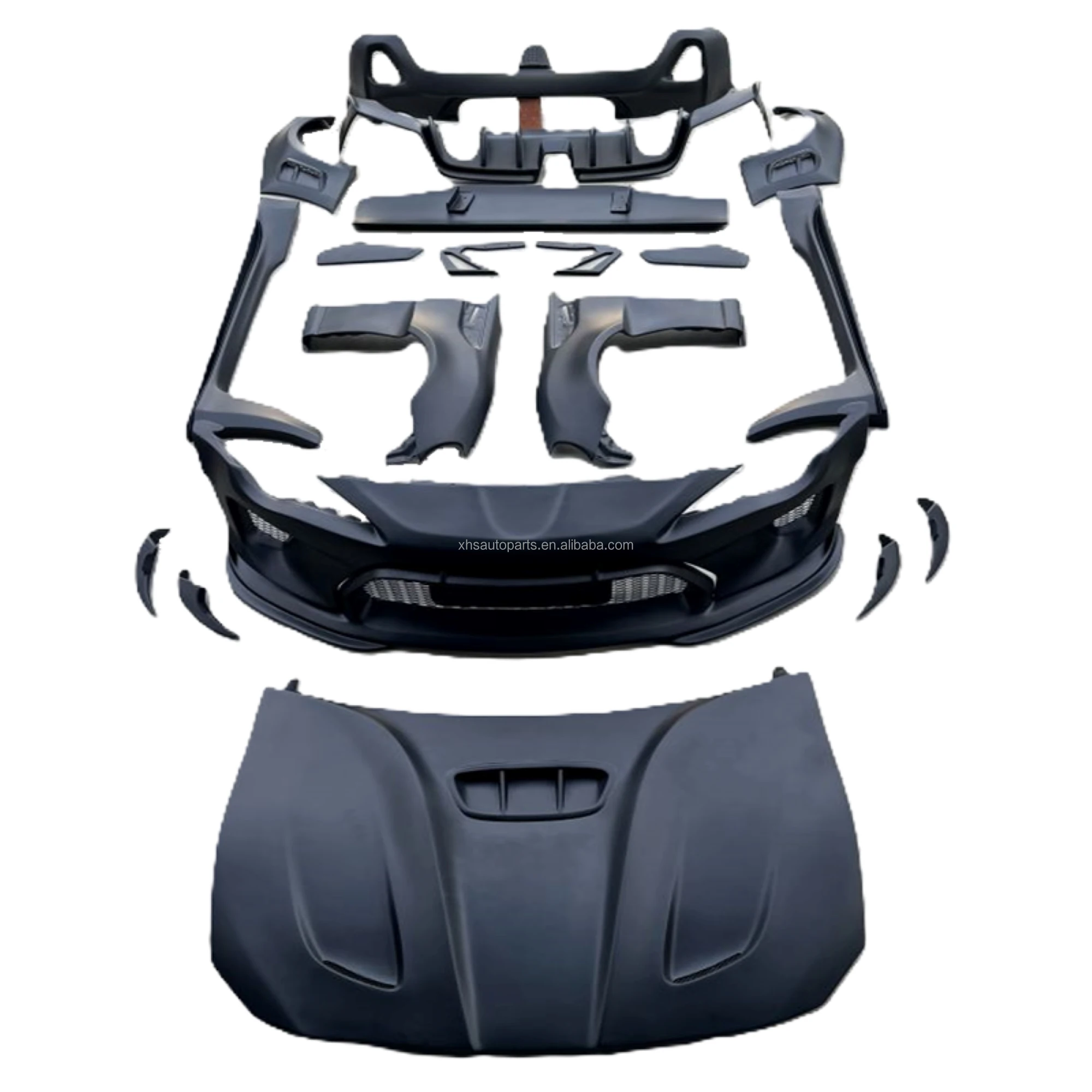 

For Toyota GT86 BRZ Wide Body Kit Robot Style Front Bumper Lip Rear Lip Side Skirt Spoiler Wing GT86 Rear Diffuser FRP Material