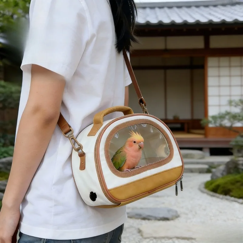 

Portable Small Pet Travel Carrier Breathable Outdoor Bag for Rabbit Hamster Hedgehog Lightweight Comfortable Carry Pouch Safe