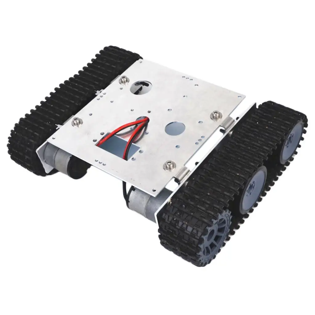DIY用DC 9付きRC追跡ロボットプラットフォームアルミニウム合金シャーシ