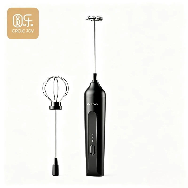 Circle Joy Electric Milk Frother 3 Speeds Mini Handheld Blender Portable Coffee Foam Maker Latte Hot Chocolate EMF09