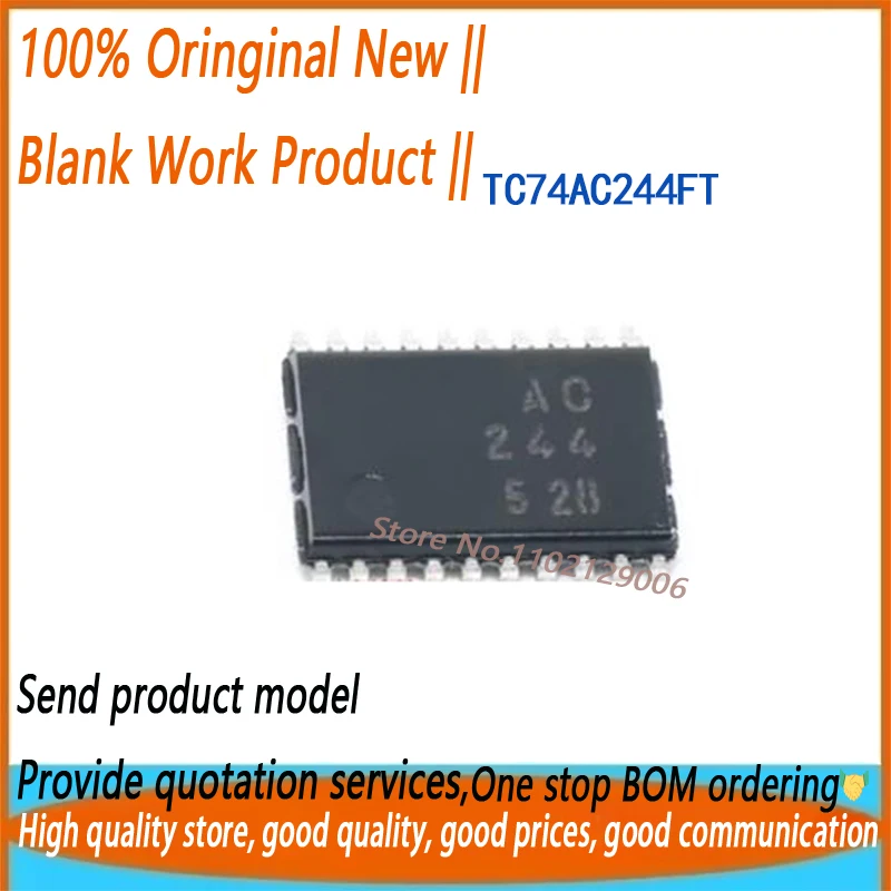 10Pcs/Lot TC74AC244FT 74AC244 AC244 TSSOP20 Brand New Original