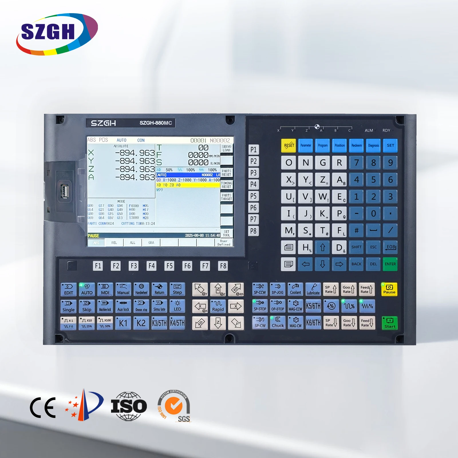 

China Good Quality 6 Axis Milling Controller CNC Kit System for Router Machine Support ATC PLC Function