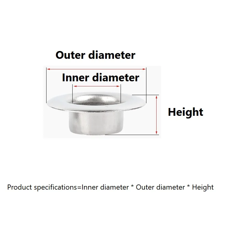 4mm to 17mm Stainless Steel High Quality Eyelet With Washer Grommet Ring Air Hole Rivet For Leather Bag Shoes Belt Cap Clothes