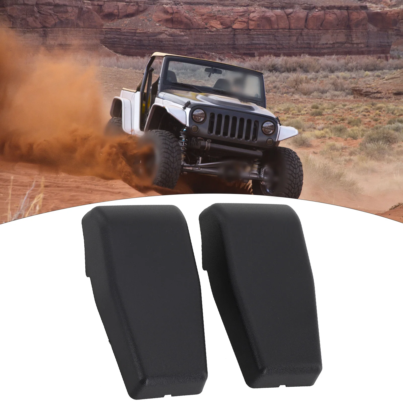 2* Car Rear Tailgate Hinge Cover For Jeep For Wrangler JK JKU 2007-2018 68140033AA Car Door Hinge Conversion Kits