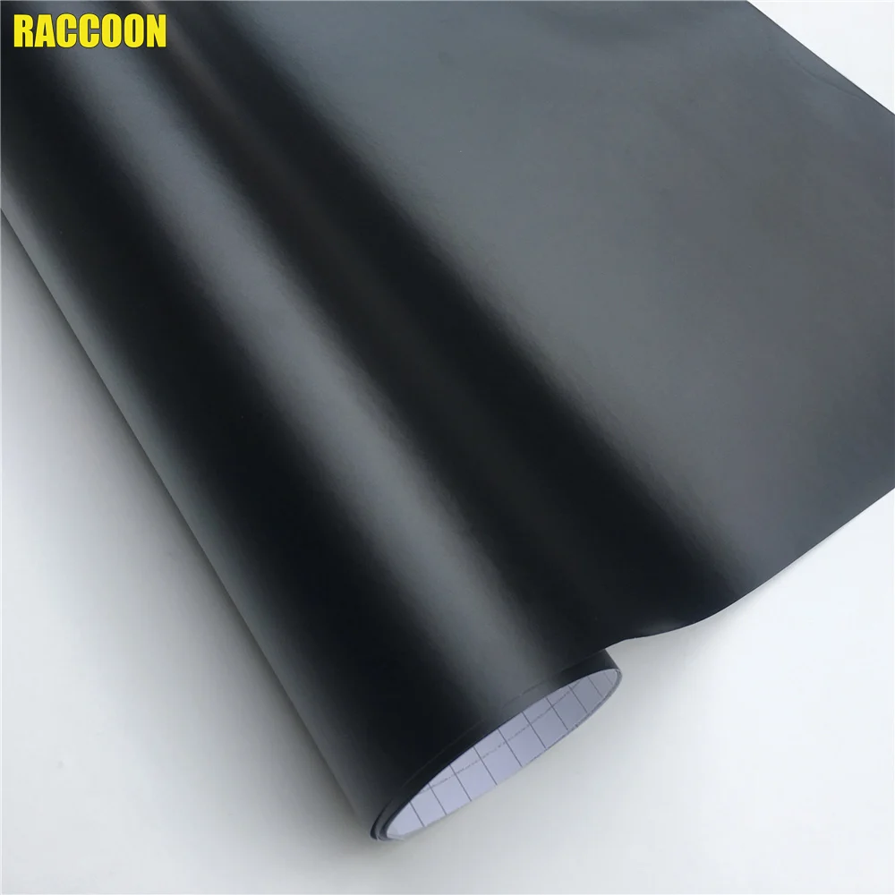 Premium Black Matte Vinyl Auto Self Adhesive Film Car Body Wrap Vehicle Foil Sticker Computer Decal Laptop Skin Air Bubble Free
