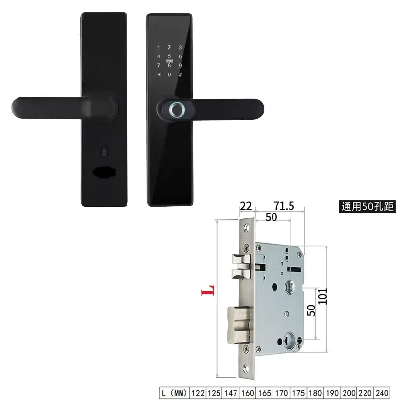 RAYKUBE Biometric Fingerprint Door Lock K7 Pro+ Smart Lock Tuya App Remote Unlocking Keyless Lock Electronic Door Lock