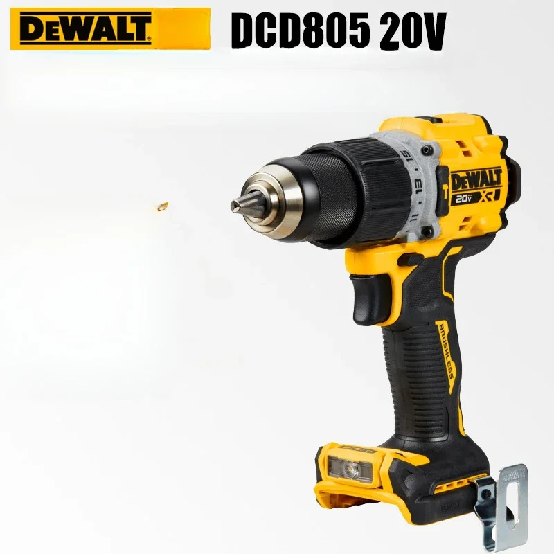 Dewalt DCD805, Аккумуляторная дрель-перфоратор, неизолированный инструмент 20 в, макс. 1/2 дюйма, перезаряжаемые электроинструменты, электрическая дрель, приборы для дома