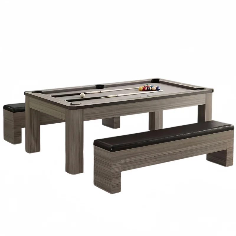 Multi-functional Four-in-One Dining & Billiard Table with Table Tennis and Entertainment Features for Adults' Practice
