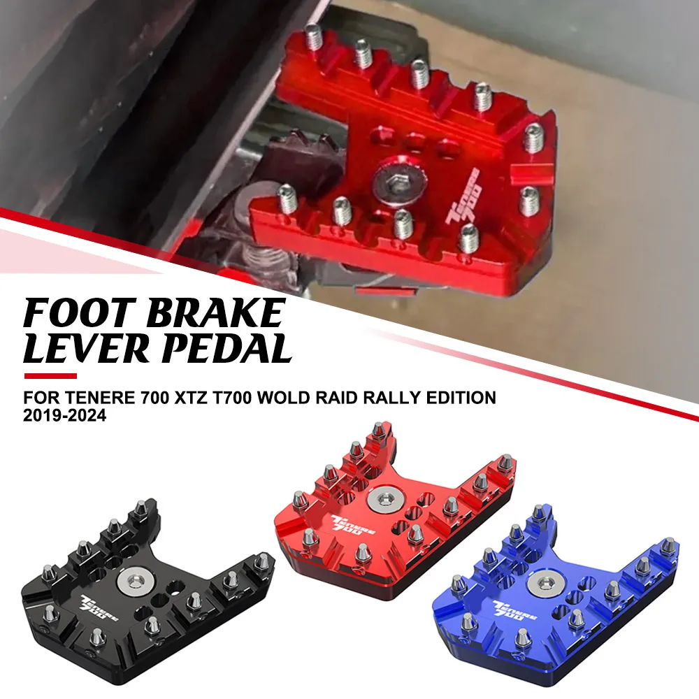 

FOR YAMAHA TENERE 700 XTZ T700 WOLD RAID RALLY EDITION 2019-2022 2023 2024 Rear Foot Brake Lever Pedal Extension Brake Peg Pad