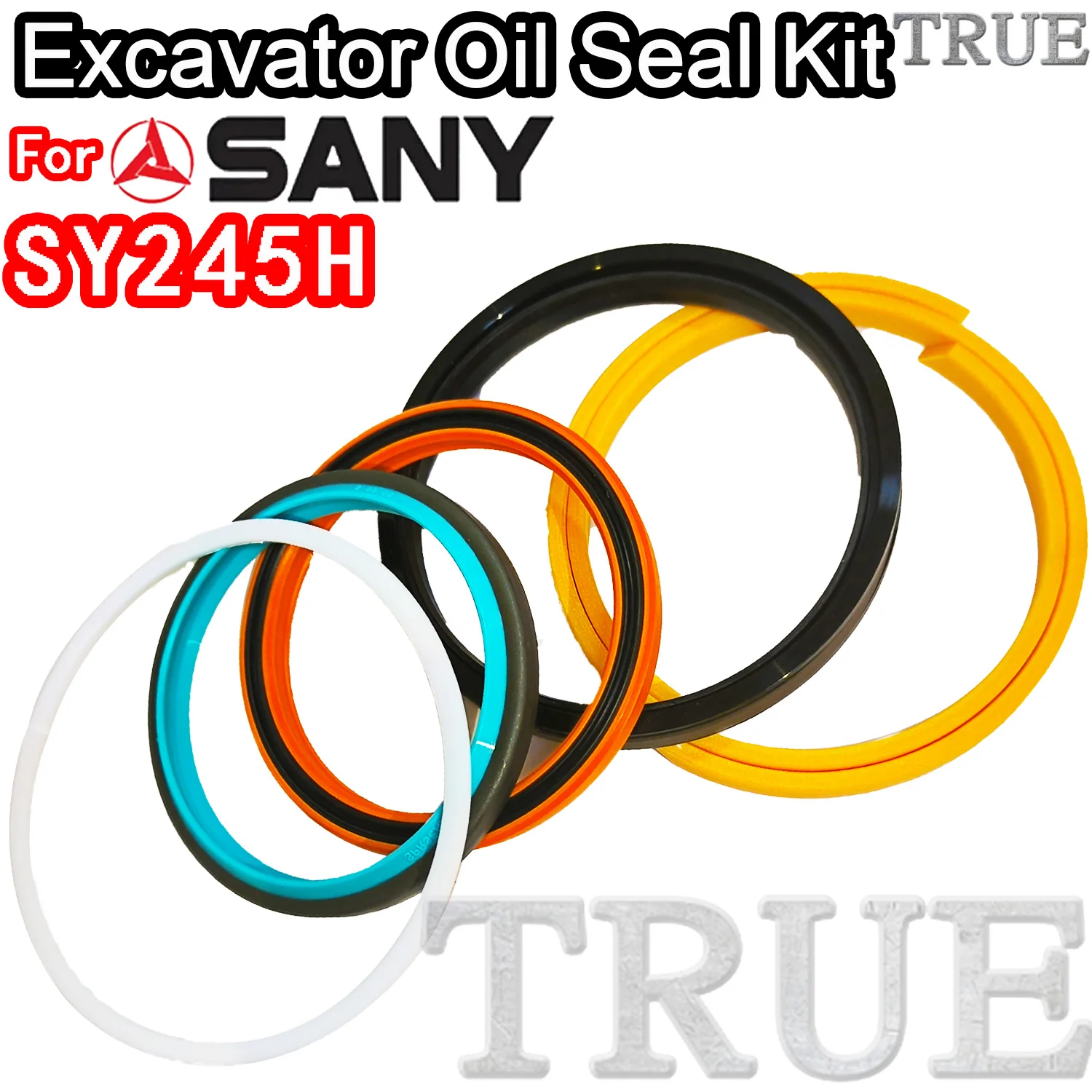 For SY245H Sany Oil Seal Excavator Repair Kit Cylinder BOOM ARM Bucket Hydraulic Pump Digger Clamshell Shovel Adjust Swing Gear