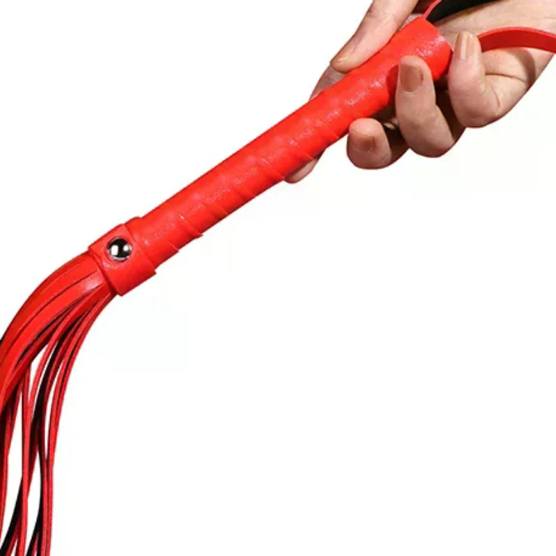 1pc Pu Leather Pimp Whip Riding Crop Party Colourful Horse Riding Whip Training Horse Whip Stage Performance Prop