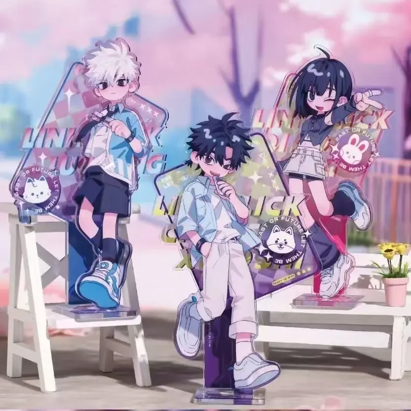 أنيمي لينك انقر الاكريليك الشكل تشارلز لوكاس الوقوف عمل تحصيل لعبة سطح المكتب ديكور المنزل #3