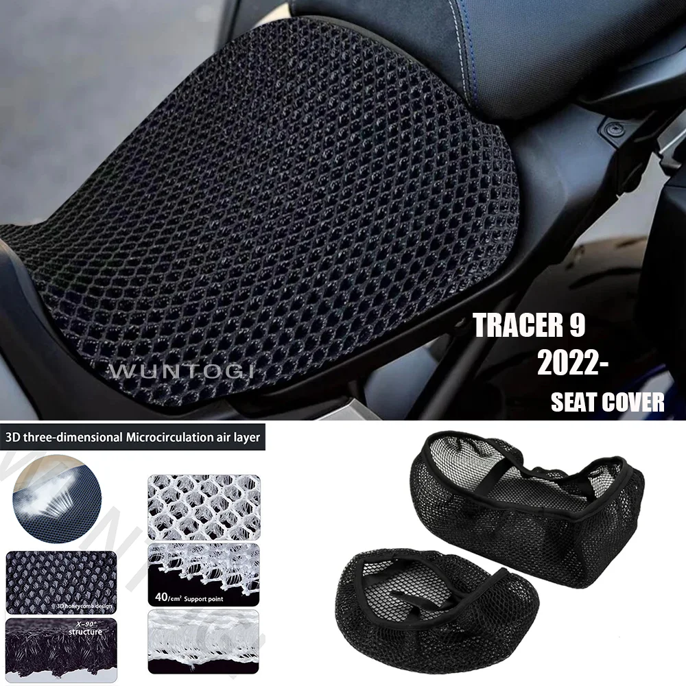 

Tracer 9 Accessories Motorcycle Seat For Yamaha Tracer 9 Tracer 900 2022 2023 Covers Seat Protect Cushion 3D Honeycomb Mesh Seat