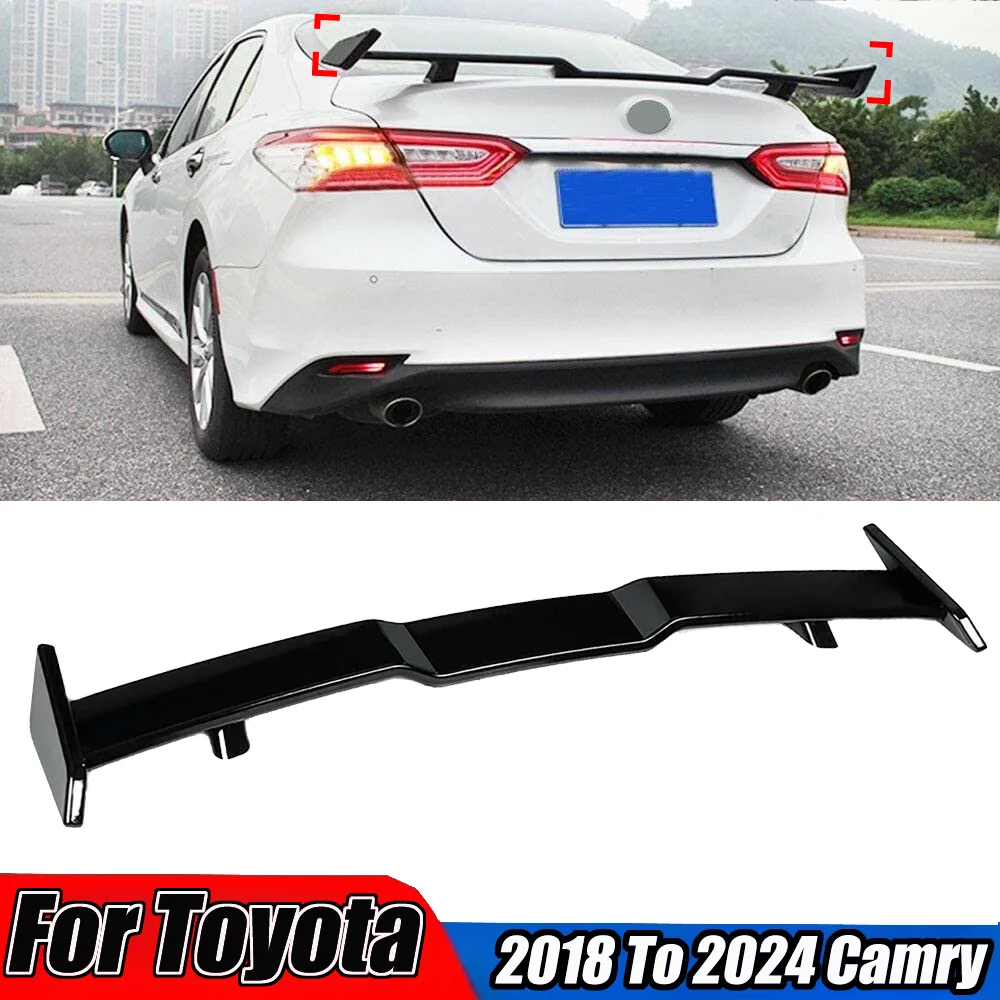 Auto European Wing Style Tail Wing For Toyota 2018-2024 Camry JDM TRD Style Rear Trunk Aile Spoiler Splitter Car Accessories