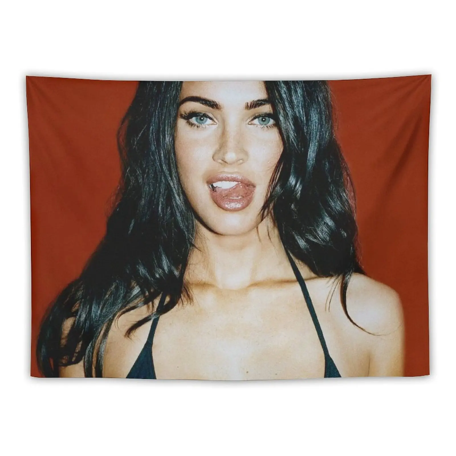 

MEGAN FOX SEXY RED Tapestry Home Supplies Aesthetic Home Decor Wallpaper Bedroom Wall Decor Tapestry