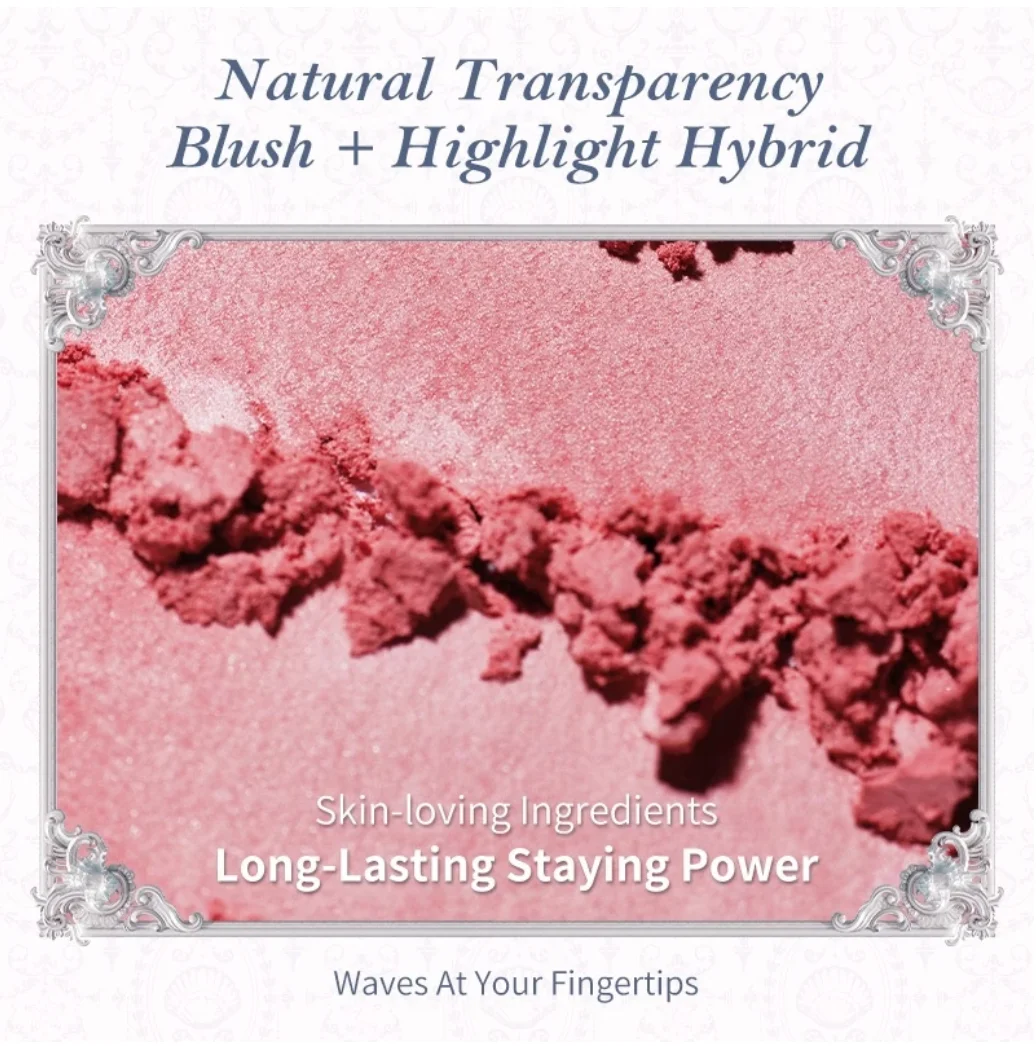 Flower Knows Shell's Jewel Collection Silk Satin Blush 5g Highlight Hybrid Colorful pearls, as soft as silk Beachy glow Makeup