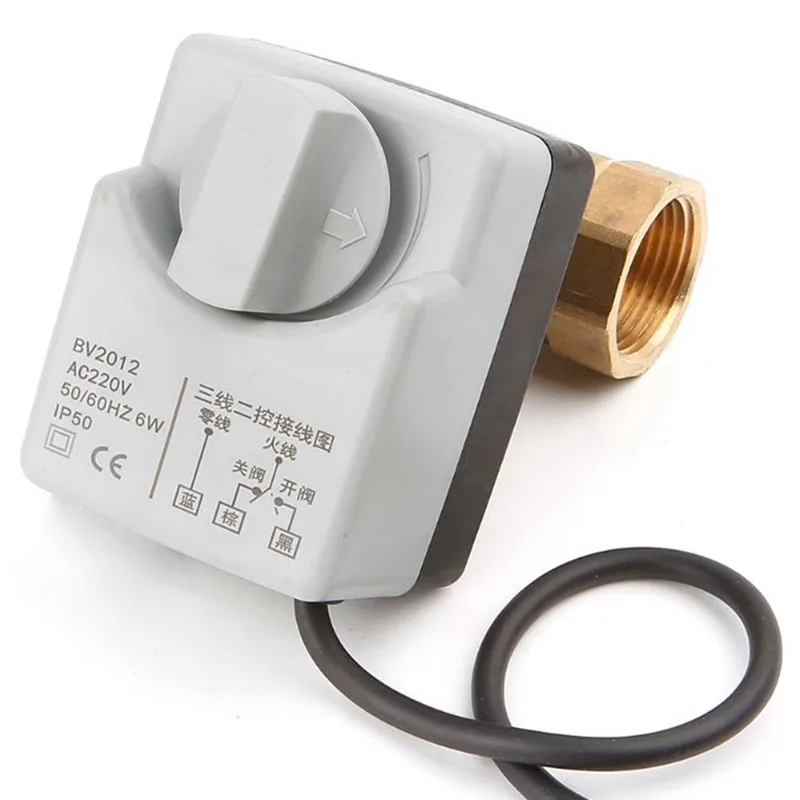 

Ac220V 2-way 3-wire electric ball valve electric actuator manual switch