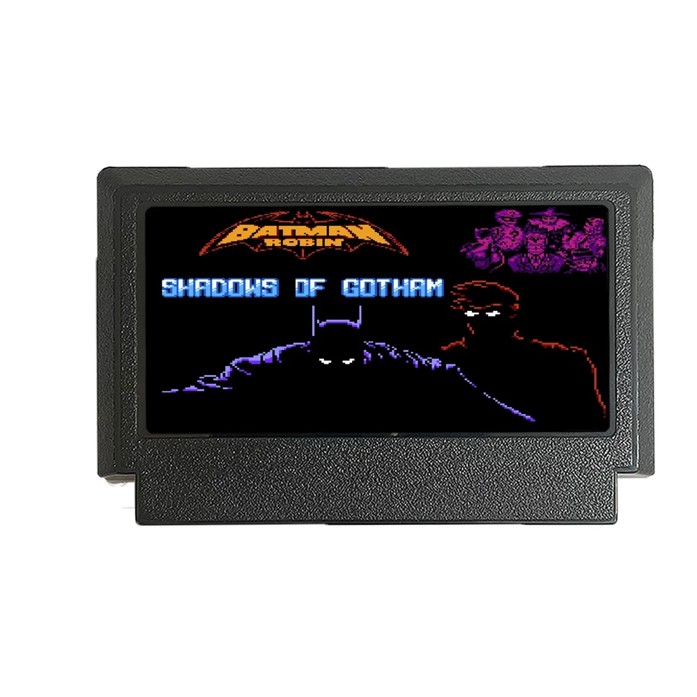 BAT AND ROBIN SHADOWS OF GOTHAM - A Brand NEW 60 Pin FC Famicom Game Cartridge For Nintendo Family Computer Game Console