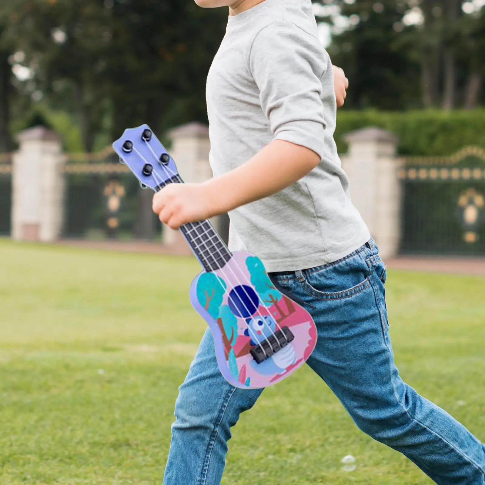 Guitarra de ukelele de juguete, guitarra pequeña educativa temprana para niños pequeños y bebés