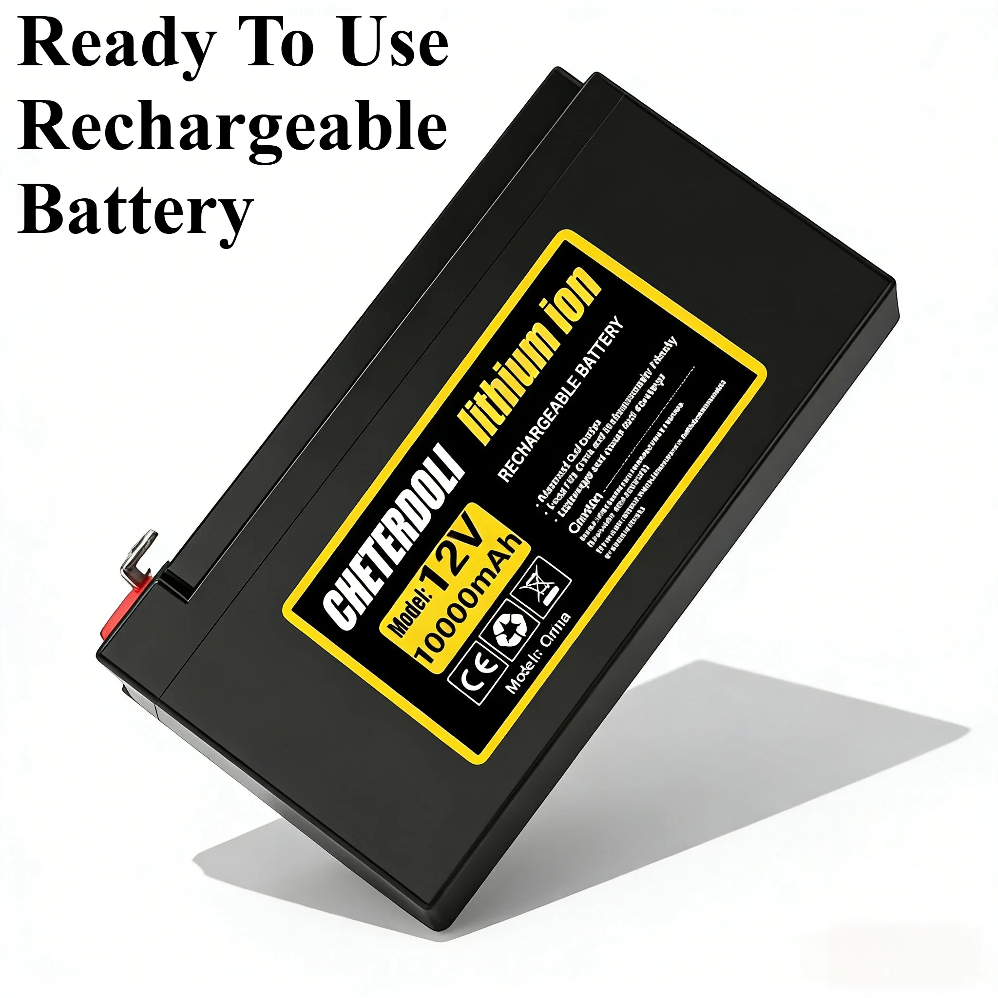 

12V 10Ah Multi-Capacity Battery – Ready To Use Rechargeable High Current with BMS & 3A Charger for Sprayer & Solar Power System