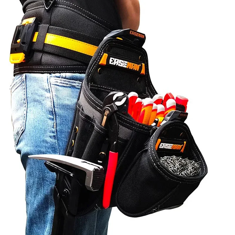 EASEMAN Electric Maintenance Tool Waist Bag Detachable Buckle Waist Bag Multifunctional Hardware Storage Woodworking Repair Bag