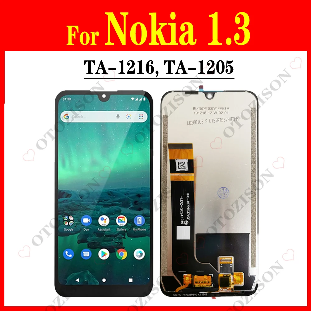 Montagem LCD para Nokia 1.4 TA-1322 / 1.3 TA-1216 TA-1205 TA-1207 Montagem LCD para Nokia 1.4 TA-1322 / 1.3 TA-1216 TA-1205 TA-1207