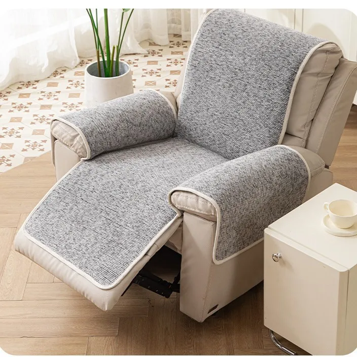 Electric Chair Sofa Cover Thick Plush Lazy Massage Chair Cushion Anti Slip Integrated Mat Dustproof Suitable for All Seasons