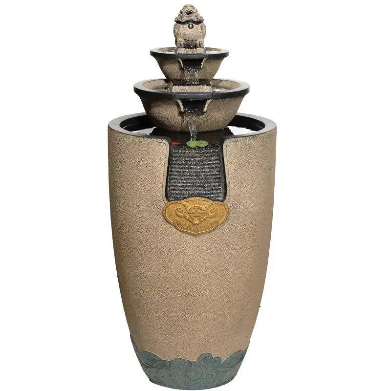 

Новый китайский декоративный фонтан с текущей водой, украшение для дома, декор для интерьера.