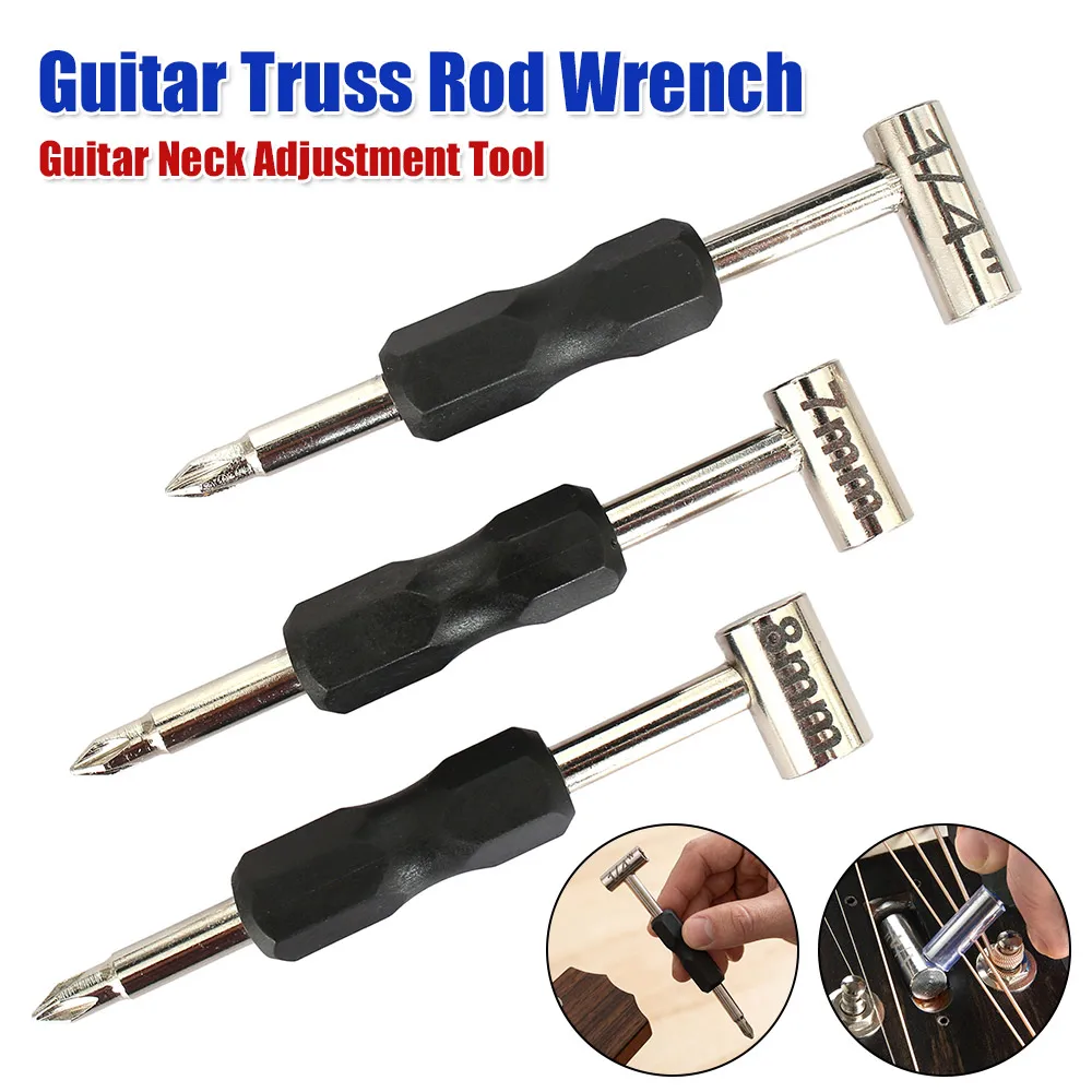 Guitar Truss Rod Wrench for Taylor Gibson/PRS Ibanez/PRS L-shaped Allen Wrench Tool Kit for Acoustic and Electric Maintenance