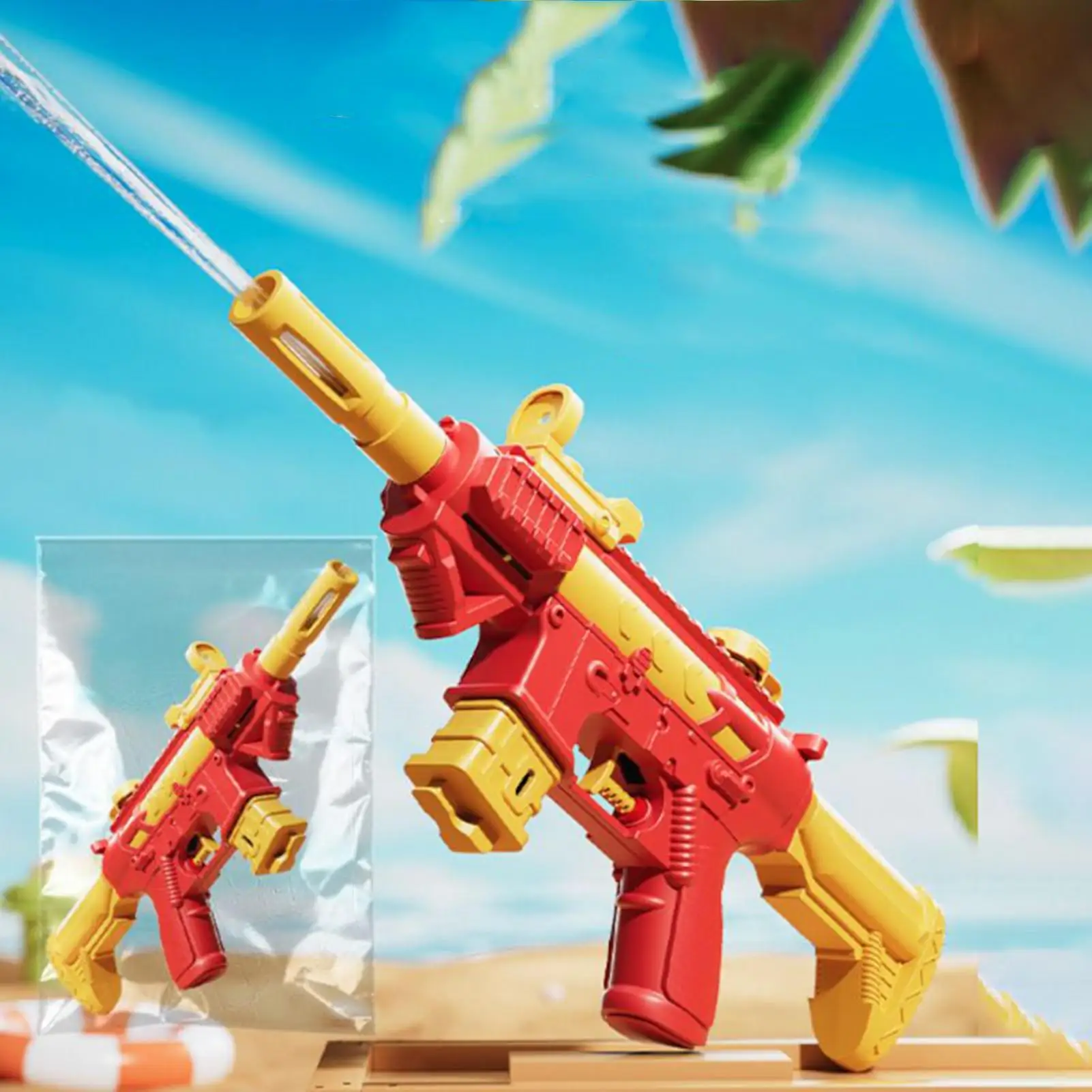 M416 Waterpistool Elektrisch pistool Schietspeelgoed Volautomatisch Zomerschieten Strand Buiten Leuk speelgoed voor kinderen Jongens Meisje Volwassenen Cadeau