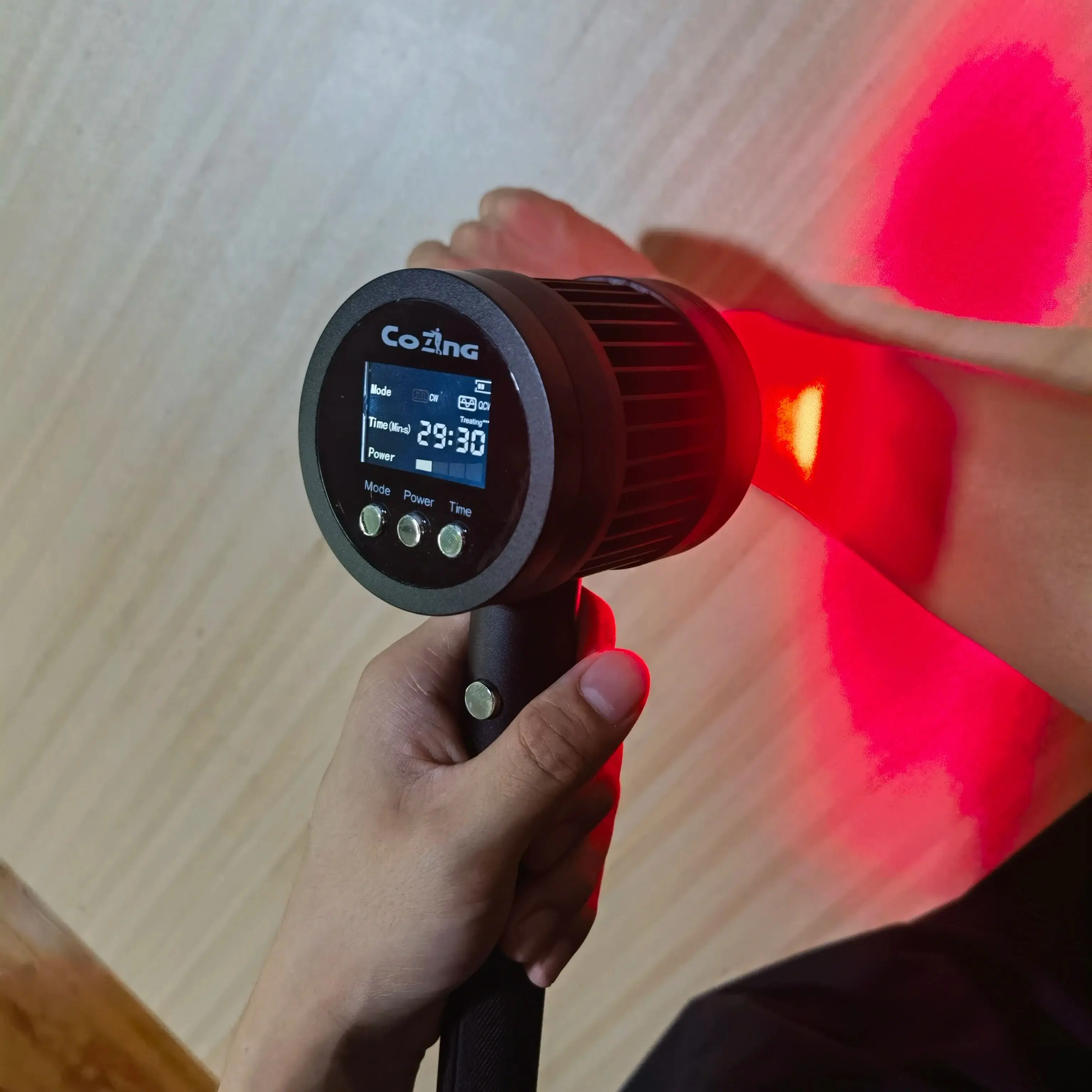 

1295mW 808nm Cold Laser Device COZING Deep Tissue Red Light for Human Joint Pain & Pet Muscle Injury Recovery