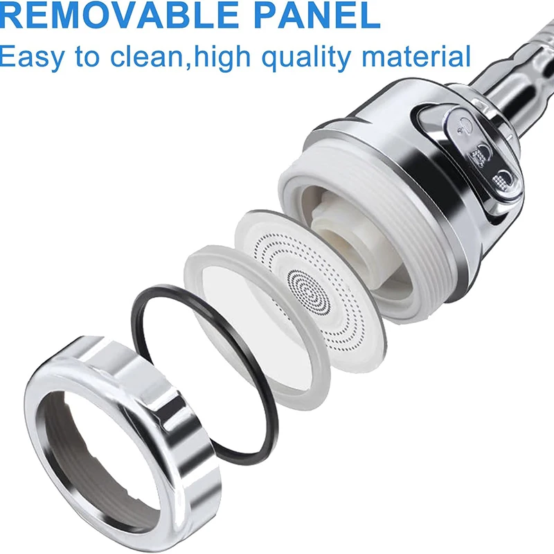 360° Rotatable Kitchen Faucet Sprayer  head  Accessories, Removable Faucet Expander, Water-saving Faucet for Kitchen